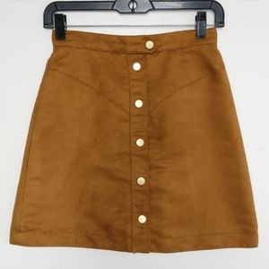 Faux Suede Skirt Size 4